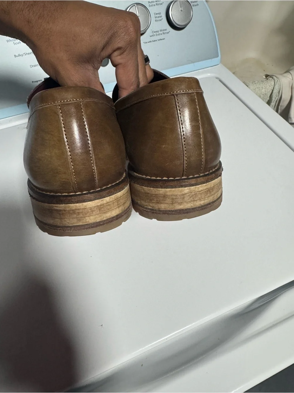 Mezlan Men's Brown Leather Penny Loafers